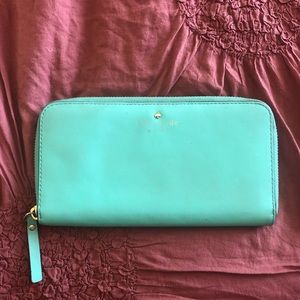 Mint green Kate Spade wallet